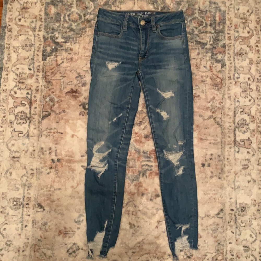American Eagle high rise skinny jeans